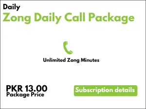 Zong Daily Call Package